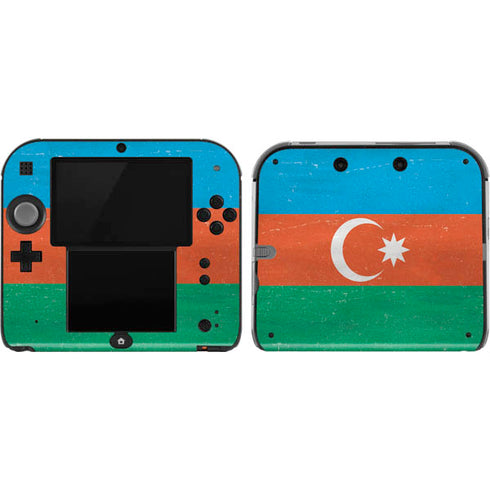 Azerbaijan Flag Distressed Nintendo 2DS Skin